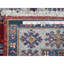 Tapis de couloir rouge en laine noué à la main de conception unique 2 pi 7 po x 8 pi 6 po Fonville