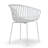 Barras Basma White Outdoor Dining 2 Seats Set