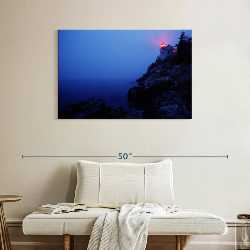 Gillard Acadia Lighthouse, 26" H x 39" W