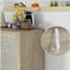 Buffet HOMcom, armoire de cuisine, armoire à café avec 3 portes en rotin et tablettes réglables, mélange naturel