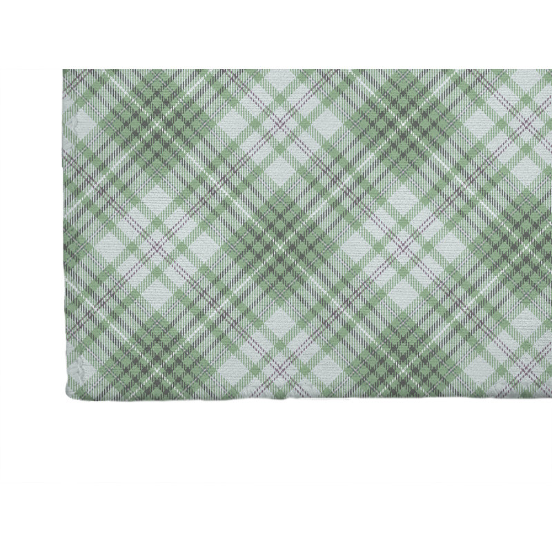 Tapis de cuisine Chinny Tartan, Rectangulaire 2 pi x 3 pi, Vert