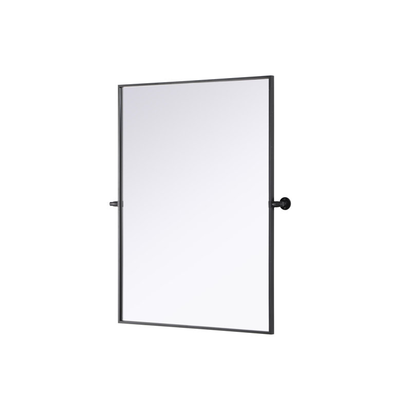 Amoura Pivot Mirror, Silver, 30" x 40"
