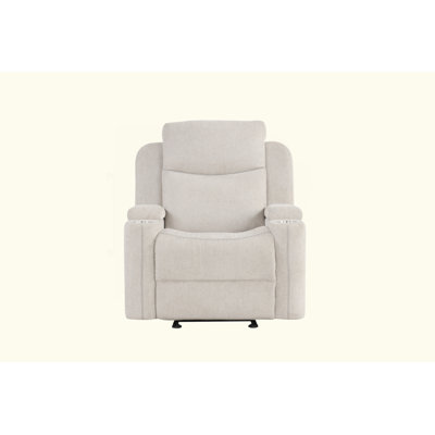 Chenille Motion Glider Recliner