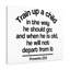 Up aChild Proverbs 22:6 Christian Wall Art Bible Verse Print Ready to Hang