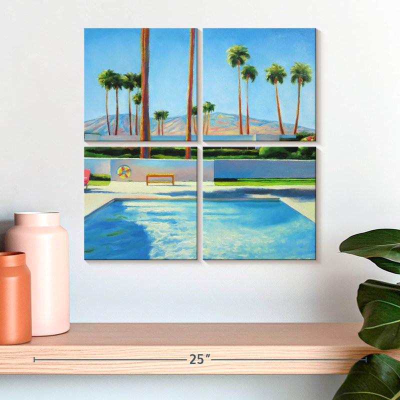 Piscine Gillard vide à Palm Springs, H 18 po x l 18 po