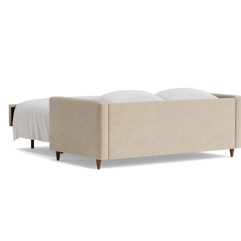 MCM Sofa Bed, Velvet - Beige