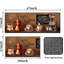 Ensemble de tapis de cuisine Farmhouse Coffee, tapis de couloir absorbants lavables 2 pièces
