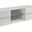 Console à 4 tiroirs blanc brillant
