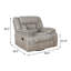 3-piece Upholstered Reclining Sofa Set Taupe-2122619190