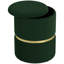 Amberella Round Storage Stool, Vanity Ottoman, Padded Seat-389388556
