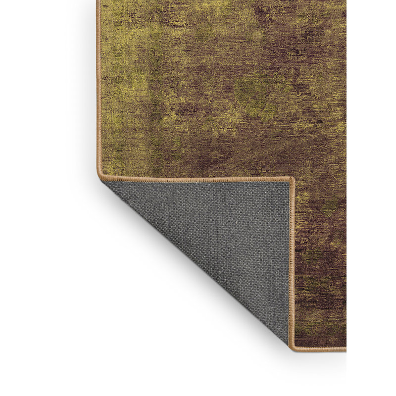 Tapis jaunes modernes Mid-Century 2641