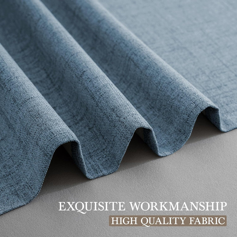 Blackout Curtain Pair, Light Blue