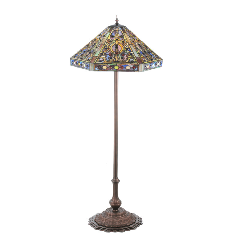 Lampe sur pied élisabéthaine 58 "Tiffany High