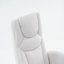 Chaise berçante en tissu avec repose-pieds réglable-420830076