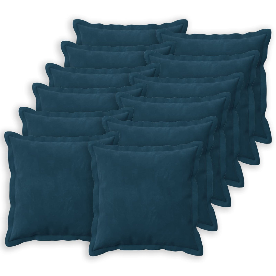 Vidaxl Cushion Cover 12 Pcs Houten Blue 45 X 45 Cm Velvet, Blue - Image 2