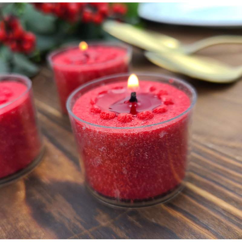 Bougies chauffe-plat Elyon, Rouge