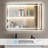 Modern LED Lighted Bathroom Vanity Mirror — Front & Backlit, Dimmable 3-Color Temperature, Anti-Fog Frameless Tempered Glass, Wall-Mounted Vertical/Horizontal, Plug-in or Hardwired-1091435668