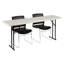 Table de formation rectangulaire pliable en plastique moulé par soufflage-61206870-61206868