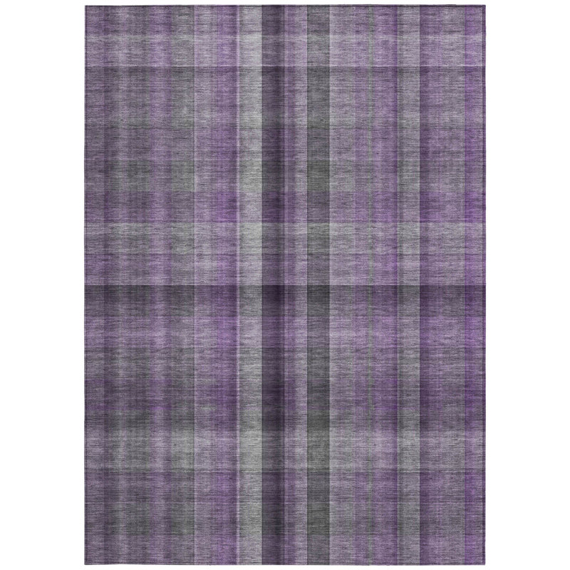 Tapis intérieur lavable antidérapant 3 pi x 5 pi mauve