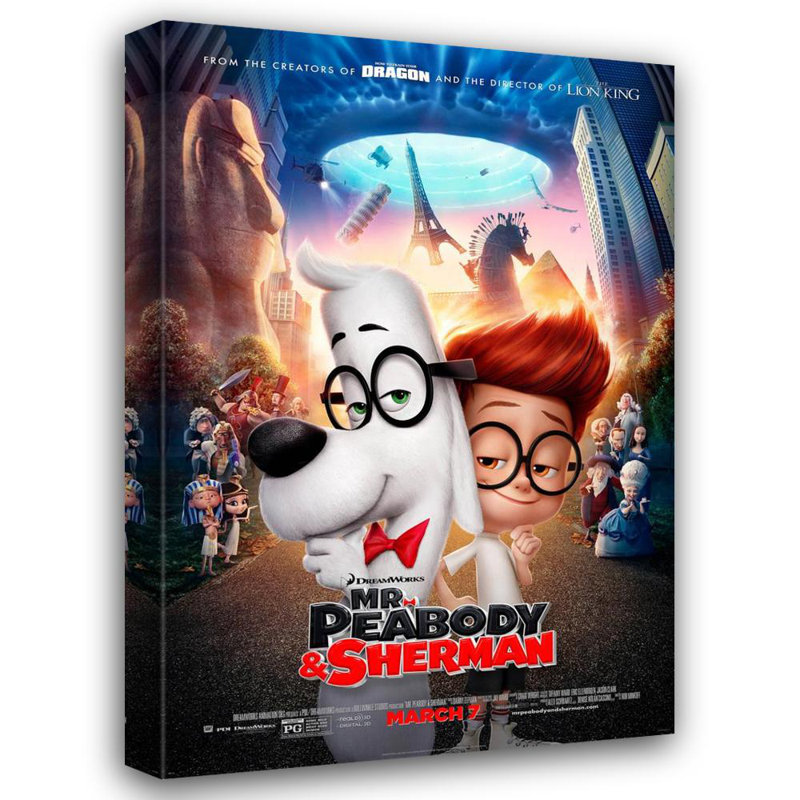 Mr. Peabody & Sherman, 24" H x 16" W
