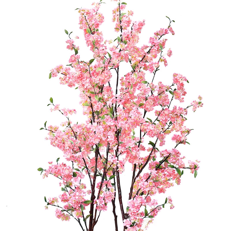 Cerisier artificiel en pot, Rose, H 78 po x l 36 po x P 36 po