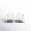 Ensemble de 2 chaises longues Stokes, blanc