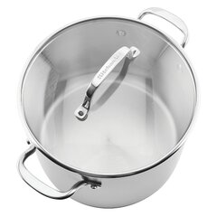 KitchenAid Aluminum Nonstick 8.0 quart Stockpot with Lid - Onyx Black,  Medium