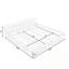 King Size Chenille Upholstered Bed Frame With Tufted Headboard-557385624