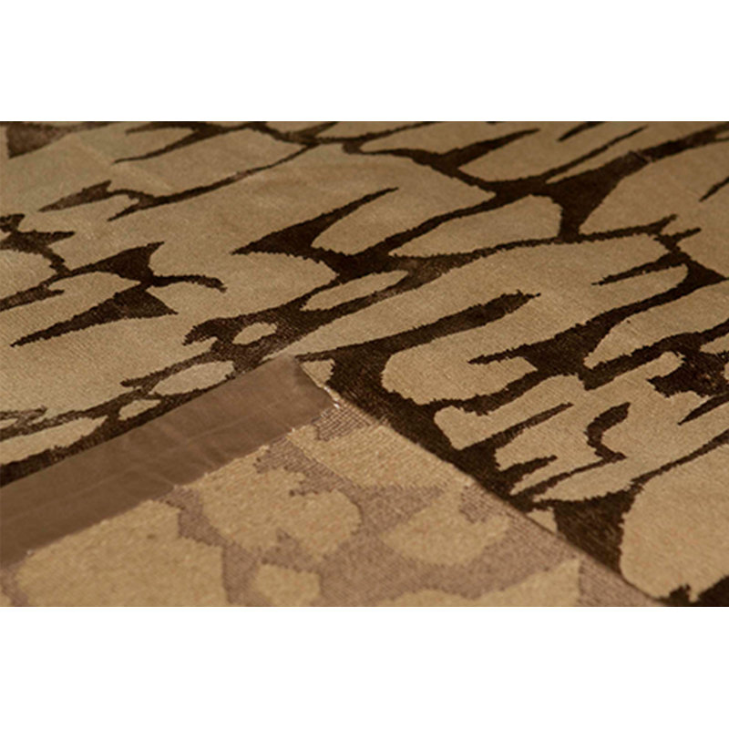 Area Rug in Brown/Dark Brown