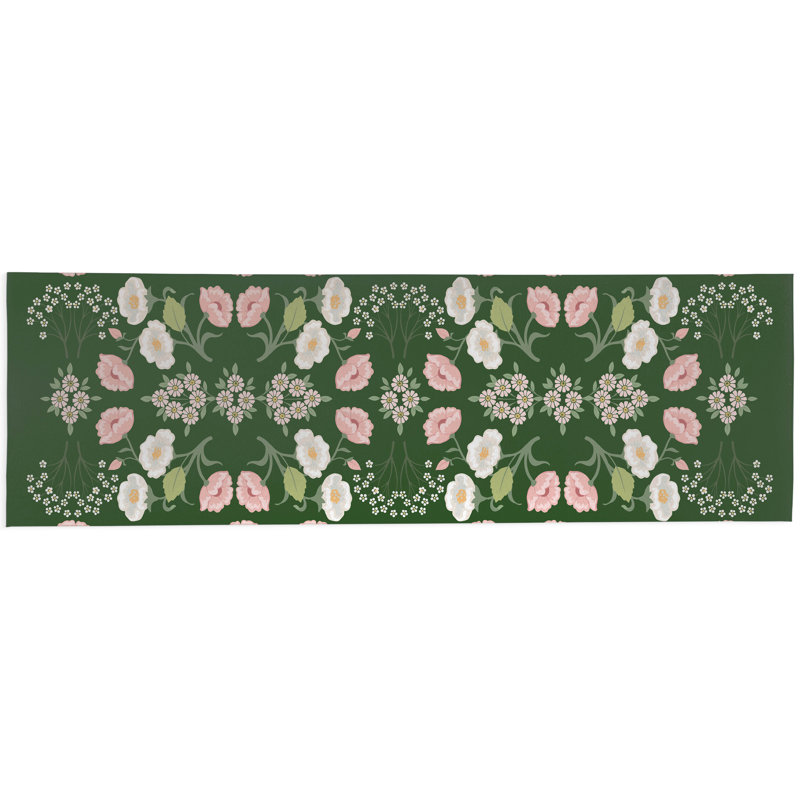 May Flowers Outdoor Rug, Runner 2'6" x 8'