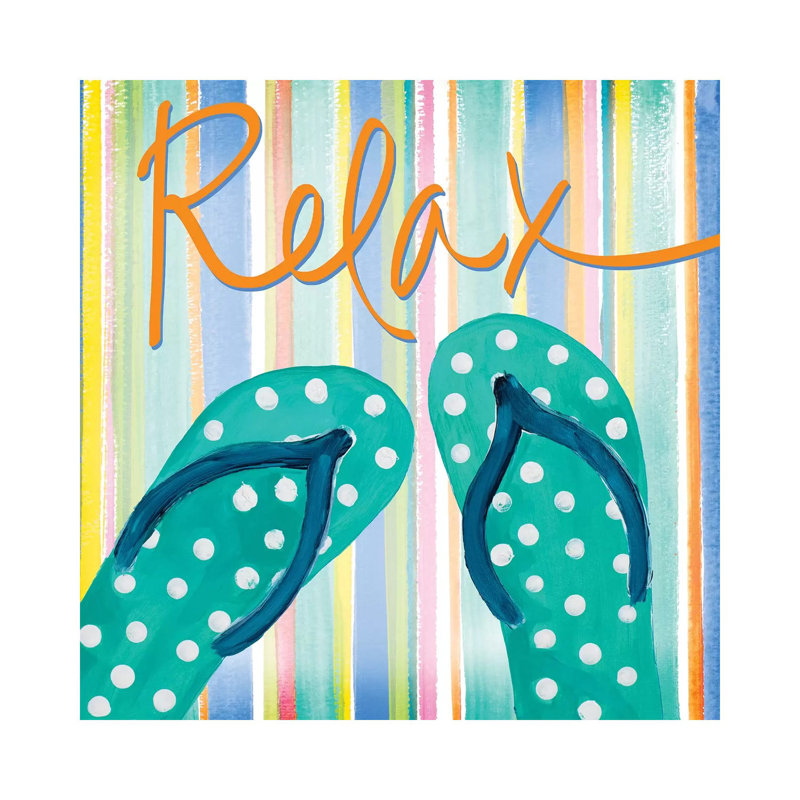 Flip Flop Retreat III, H 12 po x l 12 po x P 0,75 po
