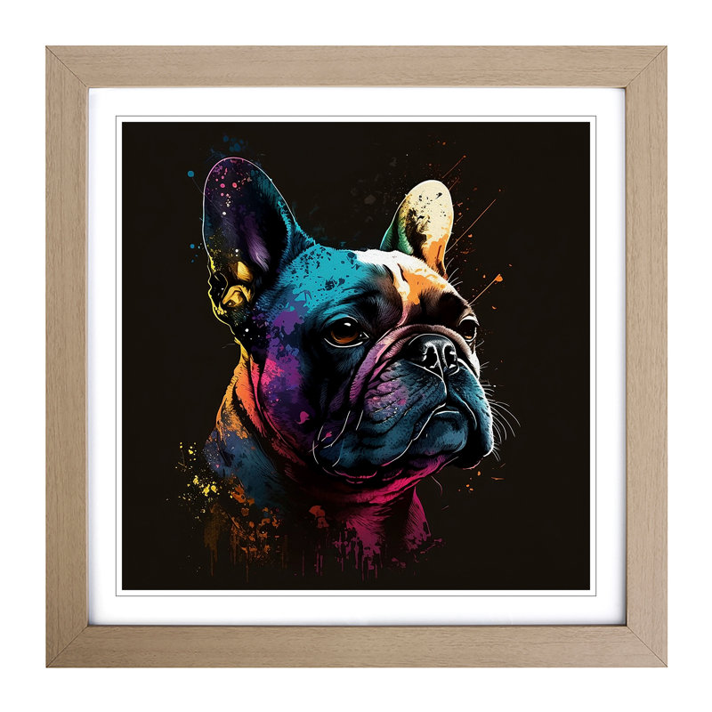 Single Picture Frame Print on Wood, Oak