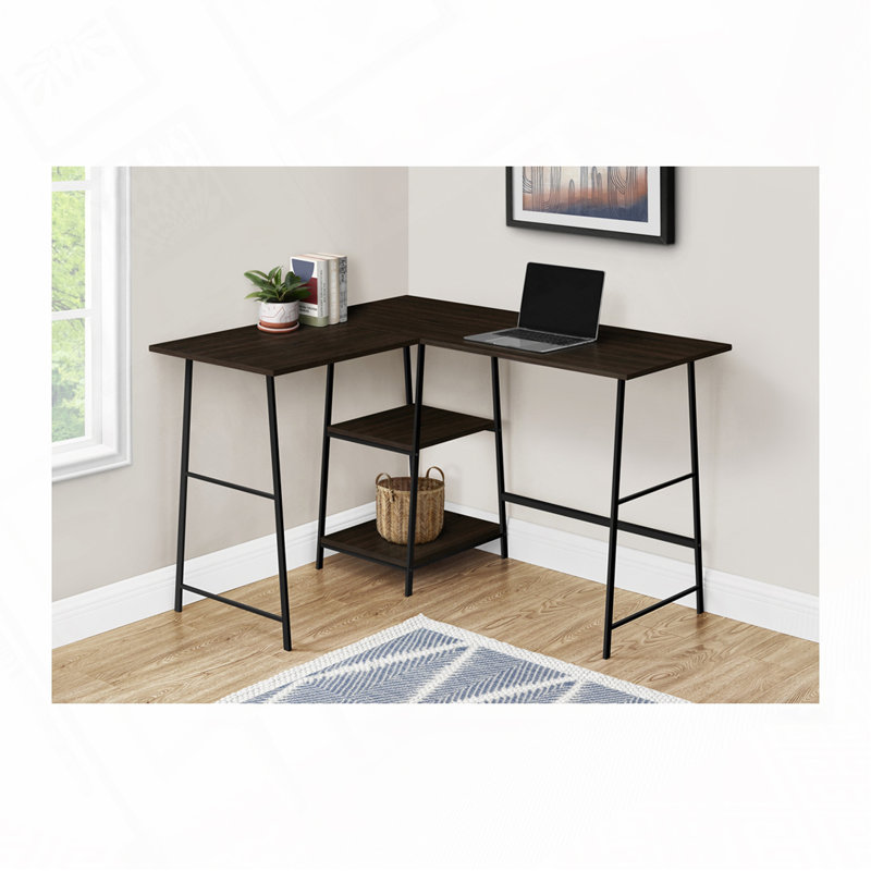 Bureau d'ordinateur en L Home Office, Espresso / Noir