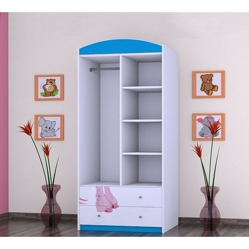 Maio 2 Door Wardrobe, Blue