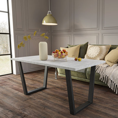 Metal Base Dining Table