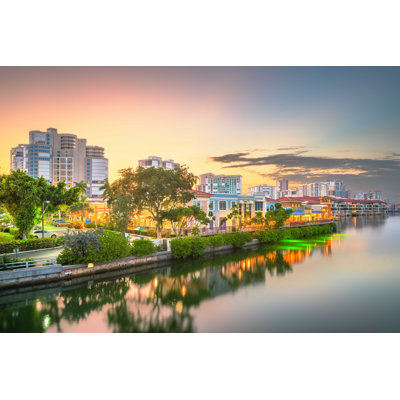 «Naples, Florida, USA Skylinee», photographie sur toile tendue