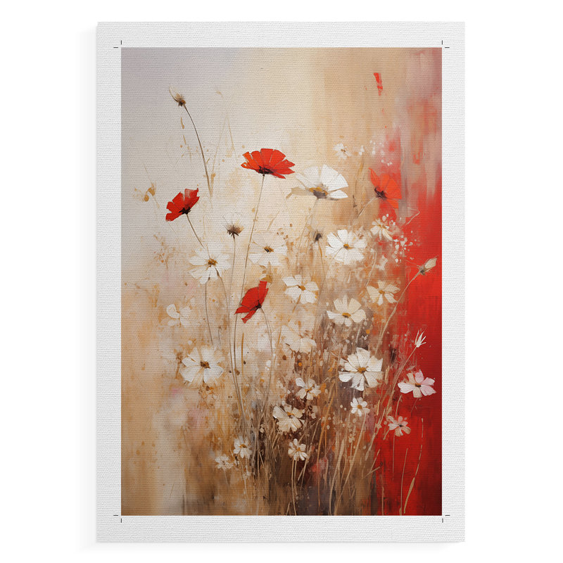 FLORAL Series CCCL - Impression sur toile seulement - NON-CADRE, H 18 po x l 12 po