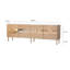 Meuble télé Modern Glam, bronze et or, 70,9 x 23,2 x 13,8 pouces | 100% panneau de fibres à densité moyenne, épaisseur: 0,7 pouce | Solution de rangement élégante avec pieds d'une hauteur de 15,0 pouces | Parfait pour le salon ou l'espace de divertissement