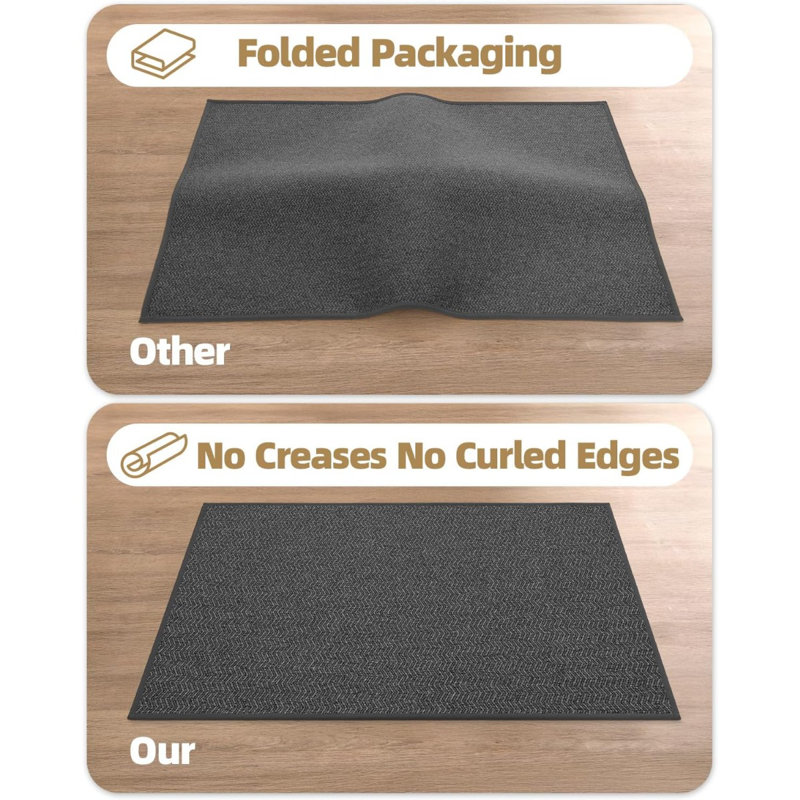 Non-Slip Mother's Day Indoor / Outdoor Doormat, 60cm W x 120cm L, Dark Grey