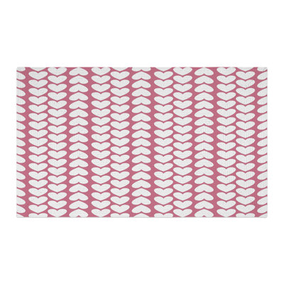 Valentine’s Heart Charm Braided Rug