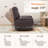 Manual Swivel Rocker Recliner Chair with 360° Rotation – Adjustable Backrest, Multi-Functional Lounge Chair for Living Room, Home Office-2047119011