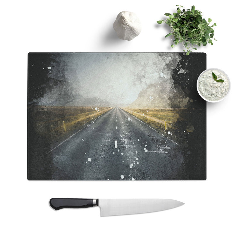 The Open Road Vol.6 Paint Splash Chopping Board, 28.5cm W x 39cm L