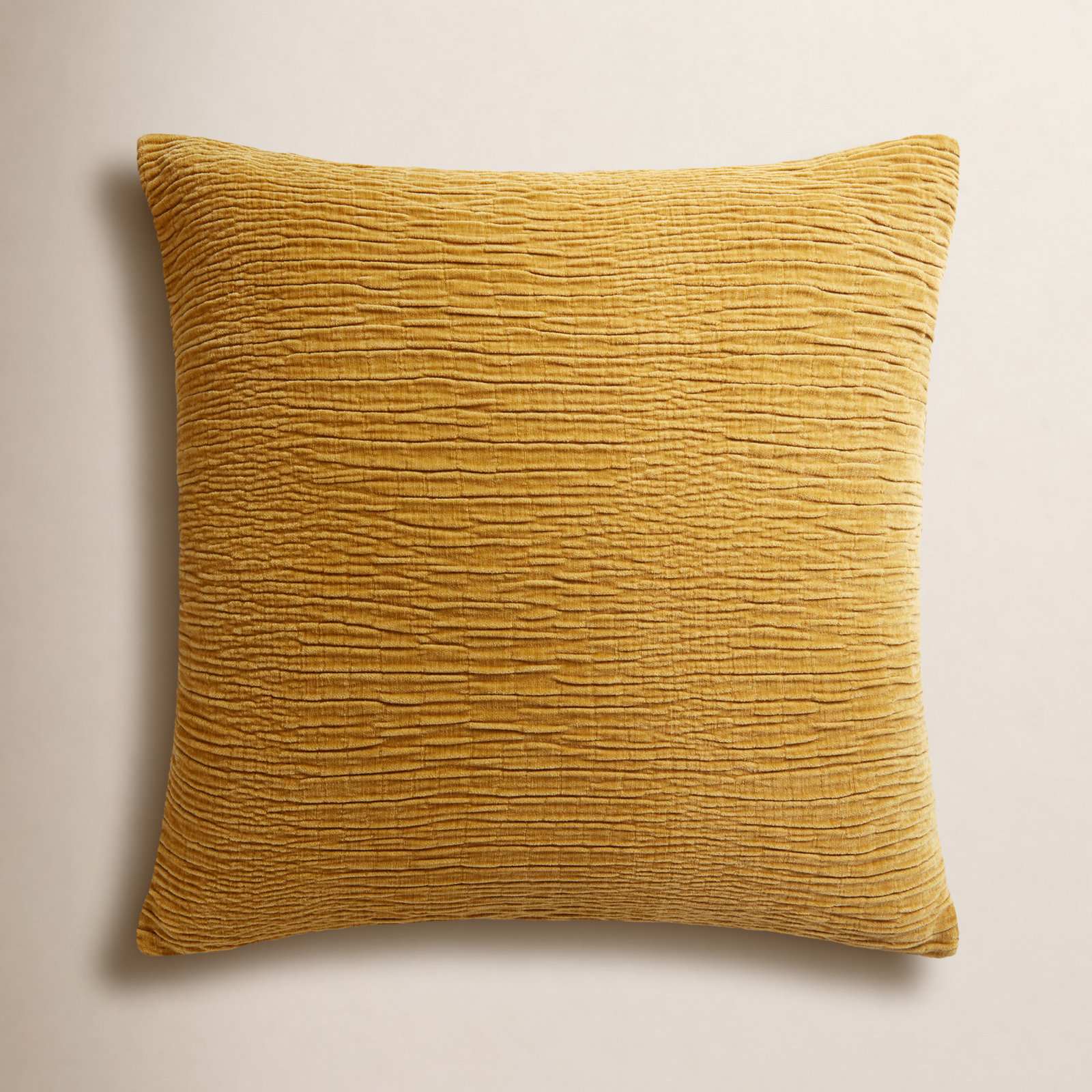 Edan Pillow Cover, Gold, Polyester/Polyfill, Square 22"