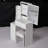 Roy Left Vanity Table with Padded Stool-257848996