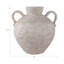 Vase en terre cuite fabriqué à la main avec deux poignées - Accent décoratif intemporel pour tout espace