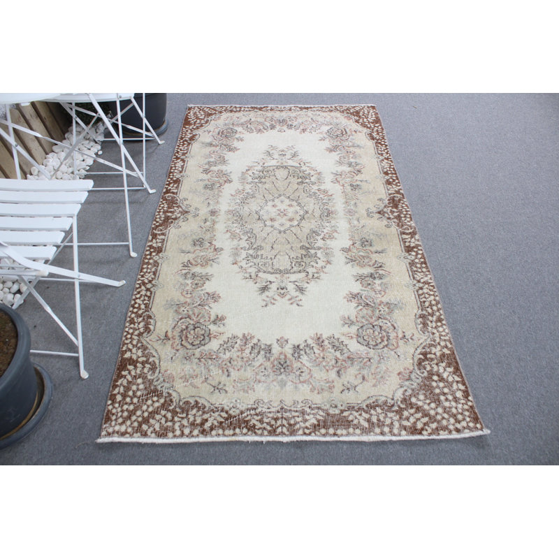 Tapis turc rétro Oushak rétro idéal pour rehausser l'esthétique du salon
