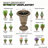 Ciresila Classic Moroccan Bronze Urn Planter Decorative Outdoor Flower Pot with Stand for Garden Front Column and Wedding Decor-1007300938