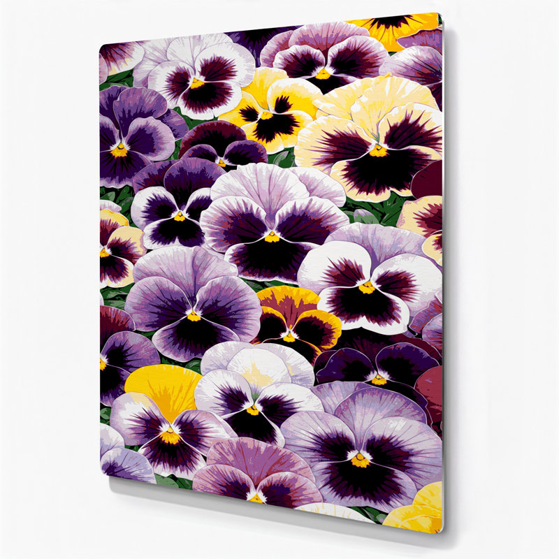 Aquarelle botanique 23, art mural en métal beige, H 14 po x l 11 po