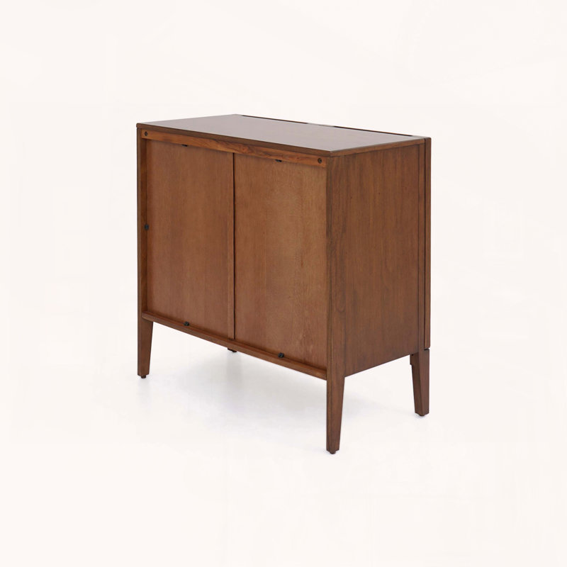 Walnut Storage Cabinet with 2 Doors