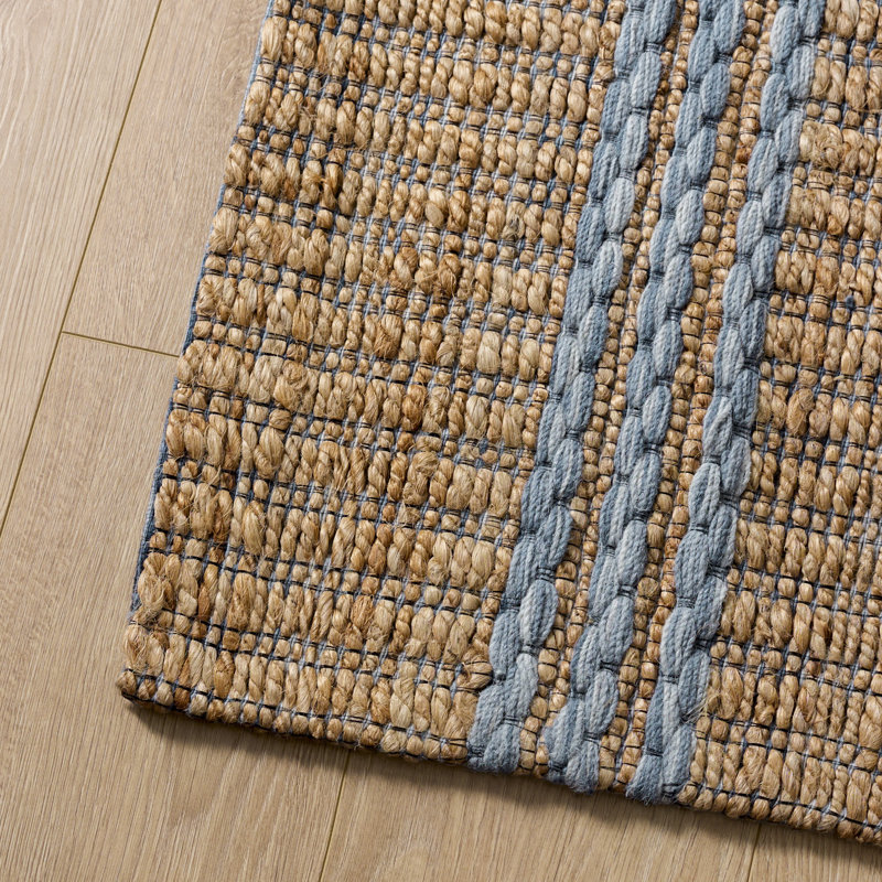 Martha Stewart 9525 Hand Tufted 40% Jute; 40% Wool; 20% Cotton Striped Rug, Rectangle 4' x 6'